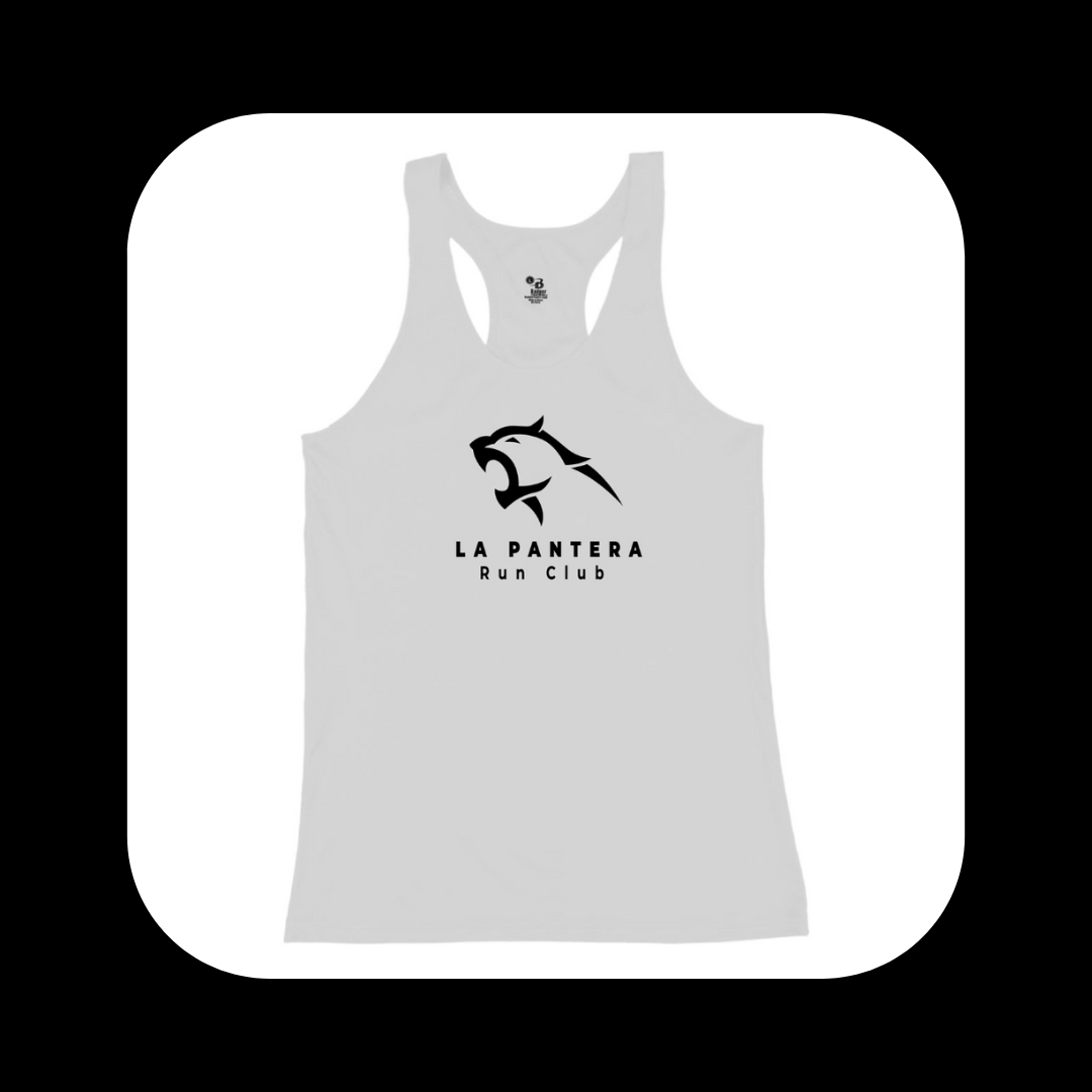 La Pantera Women White Racerback Performance Tank