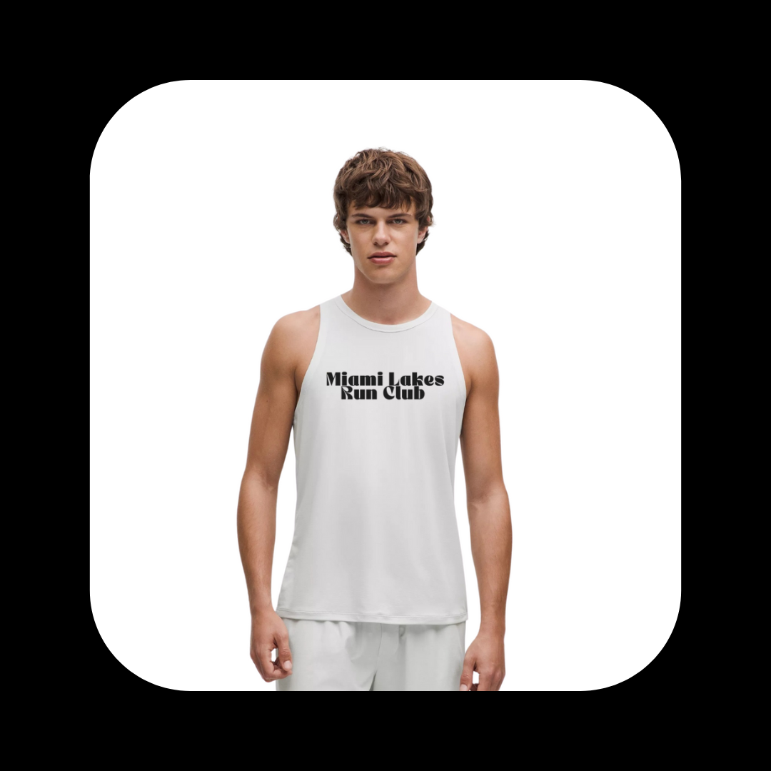 Miami Lakes Run Club Lightweight Tank Top White