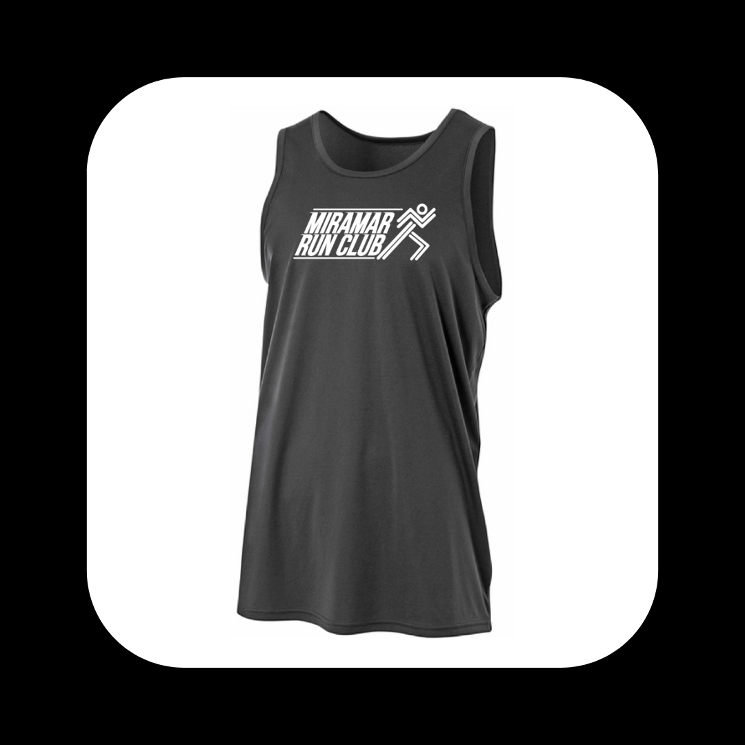 Miramar Men Black Performance All Sport Tank Shirt