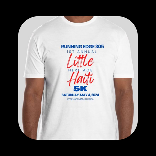 Official Little Haiti Heritage 5K  White T-shirt - Limited in stock