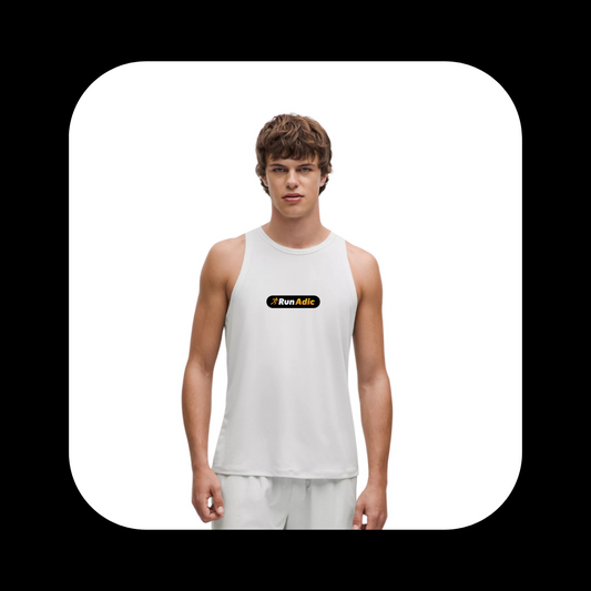 RunAdic Lightweight Tank Top White