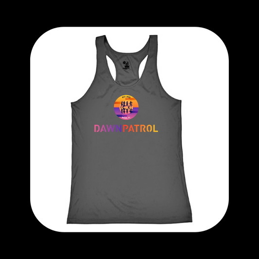 Dawn Patrol Women Black Racerback Performance Tank