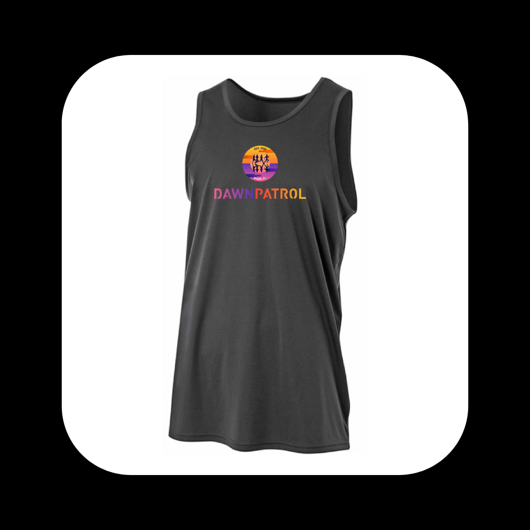 Dawn Patrol Men Black Performance All Sport Tank Shirt