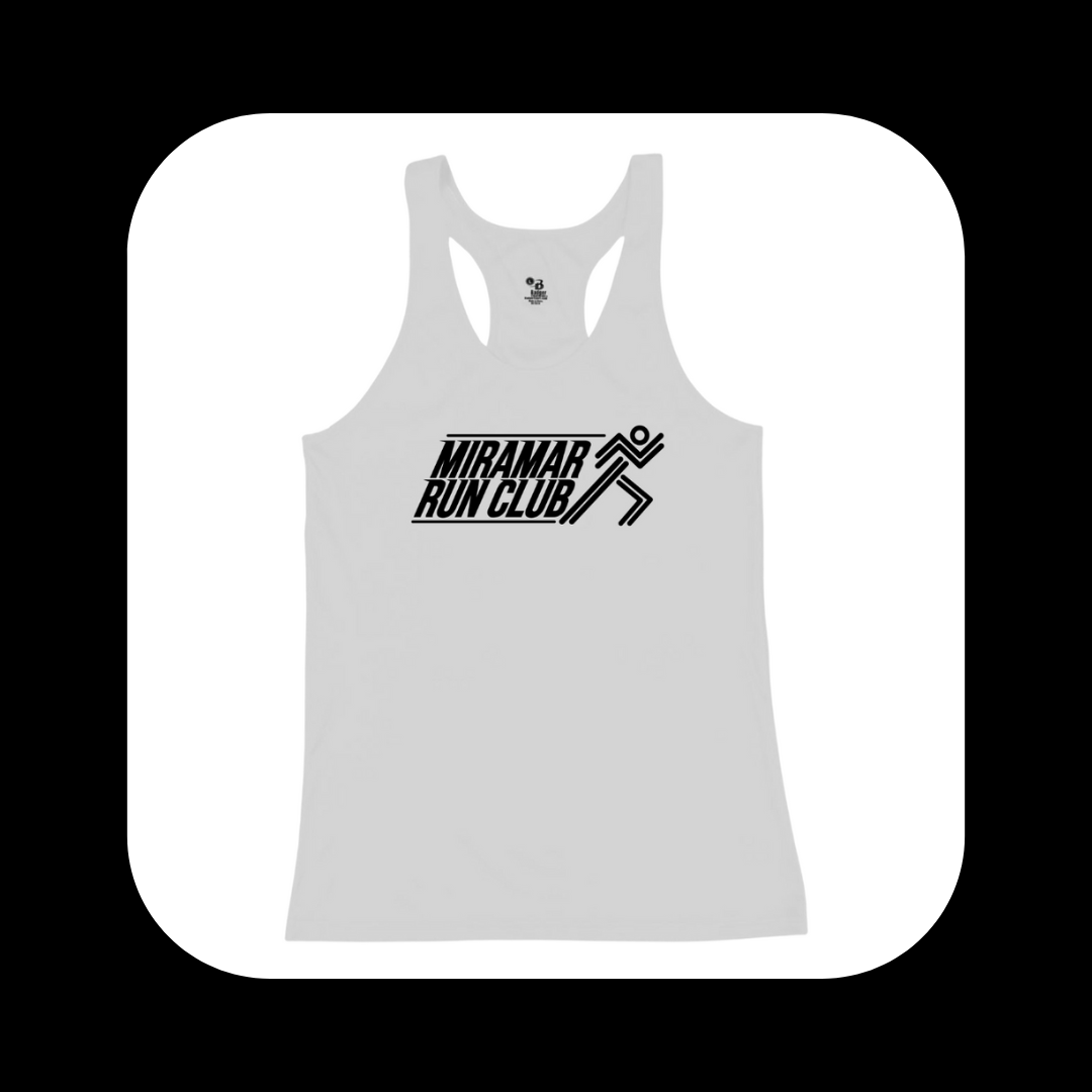 Miramar Women White Racerback Performance Tank